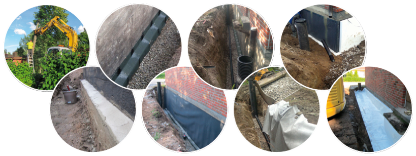 Referenssikuvia salaojasaneeraus